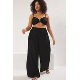 Trendyol Ženske pantalone Tbbss25Ar00000, Crne Cene