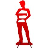  Samostoječe stojalo za oblačila Deček - barva rdeča | Shoptok.si