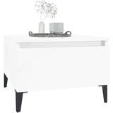  Stranska mizica visok sijaj bela 50x46x35 cm inženirski les, (20712764) | Shoptok.si