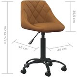  Jedilni stol rjav žamet, (20940226) | Shoptok.si