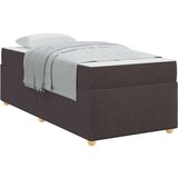  Okvir kreveta s madracem Tamno smeđa 100 x 200 cm tkanina | shoptok.hr