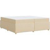  Konstrukcija postelje z vzmetnico krema 200 x 200 cm blago, (5000127499) | Shoptok.si