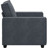 SOFA fotelja tamno siva 100x78x84 cm baršun | shoptok.hr