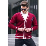 Madmext Claret Red Men's Knitwear Cardigan 6314 Cene