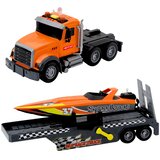 Kamion s navijajućim svjetlima i zvukovima za motorni čamac na navijanje narančasti set | shoptok.hr