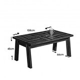 Hanah home Club sto Story, 108x45x66 cm, Smeđa | Eponuda.ba