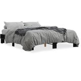 Furnova Posteljni okvir črn 150x200 cm inženirski les in kovina, (21942374) | Shoptok.si