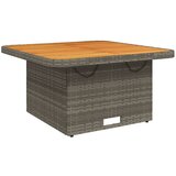  Vrtni stol sivi 80 x 80 x 71 cm od poliratana i bagremovog drva | shoptok.hr