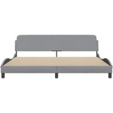  Okvir za krevet Dover svjetlosivi 200 x 200 cm od tkanine | shoptok.hr