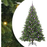 vidaXL Umestno božično drevo med 300 LED Zelena 180 cm PE in PVC | Shoptok.si