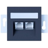  Utičnica podžbukna MREŽNA 2XRJ45 CAT 5E SILVER I200 | shoptok.hr