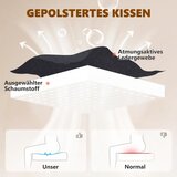  Uredska stolica s 3D masažom i osloncem za noge podesiva računalna stolica s visokim naslonom presvlaka od umjetne kože crna | shoptok.hr