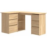  Kutni radni stol boja hrasta sonome 145 x 100 x 76 cm drveni | shoptok.hr