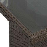 vidaXL 5-dijelni set vrtnih sofa s jastucima poliratan smeđi | shoptok.hr