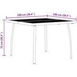  Set vanjskog namještaja 3 pcs Antracit Željezo i čelik | shoptok.hr