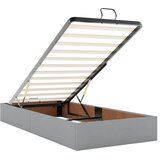  Okvir kreveta s madracima svijetlosivi 200x200cm od tkanine | shoptok.hr
