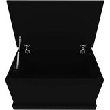  Kutija za pohranu crna 70 x 40 x 28 cm od konstruiranog drva | shoptok.hr