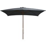 vidaXL Zunanji senčnik z lesenim drogom 200x300 cm antracit | Shoptok.si