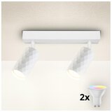  Brilagi - LED RGBW prigušiva reflektorska svetiljka SELE DIAMANT 2xGU10/6W/230V bela | Eponuda.com
