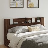 Maison Chic posteljno vzglavje - vzglavna omarica - nočna omarica led rjavi hrast 200x16,5x103,5 cm, (21705648) | Shoptok.si