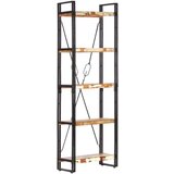 vidaXL Police za knjige 5 razina 60x30x180 cm masivno obnovljeno drvo | shoptok.hr