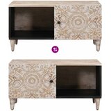  Kava Stol Bijelo 80 x 50 x 40 cm Čvrsto drvo manga | shoptok.hr