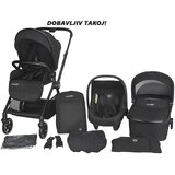 Coccolle Otroški voziček 3in1 Lissia Anthracite | Shoptok.si