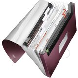 MAPA ZA KUĆNI BUDŽET 6 PREGRADA S GUMICOM PP STYLE LEITZ 39570028 BORDO | shoptok.hr