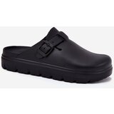 EVENTO Women Foam Slippers With Strap And Buckle Black Larinie | Shoptok.si