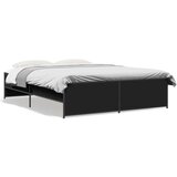 vidaXL Okvir za krevet crni 160x200 cm konstruirano drvo i metal | shoptok.hr