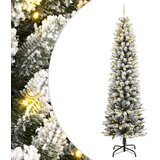 vidaXL Umetna novoletna jelka s 300 LED diodami in snegom 240 cm | Shoptok.si