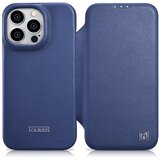 ICARER Usnjena torbica za iPhone 14 Pro z magnetnim zavihkom MagSafe CE Premium Leather mornarsko modra, (21522155) Cene