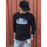 DStreet Bluza męska z nadrukiem czarna Cene