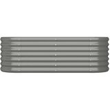  Povišena vrtna gredica od čelika 114 x 40 x 36 cm sivi | shoptok.hr