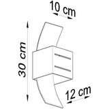 Nice Lamps Črna stenska svetilka Carlo – | Shoptok.si