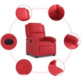  Električni naslonjač od umjetne kože crveni | shoptok.hr