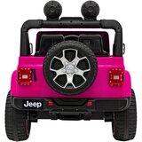  Licenciran avto na akumulator Jeep Wrangler Rubicon 4x4 - roza | Shoptok.si