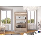 ADRK Klizni ormar s ogledalom i LED rasvjetom KOLORADO, 120 cm - HRAST TARTUF | shoptok.hr