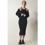  Women's Black Cardigan Dress Knitwear Suit | Shoptok.si