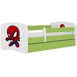 HAPPYKIDS Dječji krevet Dreamy Spiderman 160x80 sa madracem bez ladice Zelena | shoptok.hr