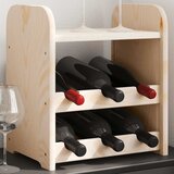  Stalak za vino s gornjom pločom 33x25x37 cm od masivne borovine | shoptok.hr
