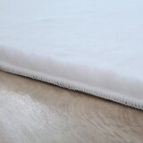 XXXL PREPROGA Z VISOKIM FLOROM Pouffy tkano bela | Shoptok.si