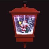 vidaXL Božićna zidna svjetiljka s Djedom Mrazom LED crvena 40x27x45 cm | shoptok.hr