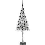 vidaXL Božično drevo med 150 LED z stojalom Bela 150 cm PE in jeklo | Shoptok.si