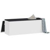  Sklopiva klupa za pohranu bijela od PVC-a | shoptok.hr