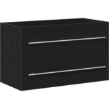 Ormarić za umivaonik crni hrast 80x38,5x48 cm Konstruirano drvo | shoptok.hr