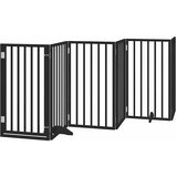  Vrata za pse s vratašcima 15 panela sklopiva 750 cm drvo topole | shoptok.hr