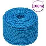 vidaXL Delovna vrv moder 24 mm 100 m polipropilen