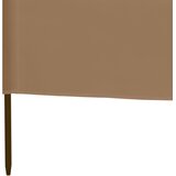  Vjetrobran s 3 panela od tkanine 400 x 120 cm bež | shoptok.hr