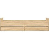 Okvir kreveta s ladicama boja hrasta 100 x 200 cm | shoptok.hr